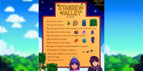Version 1.6 of 'Stardew Valley' Is Available on PC .